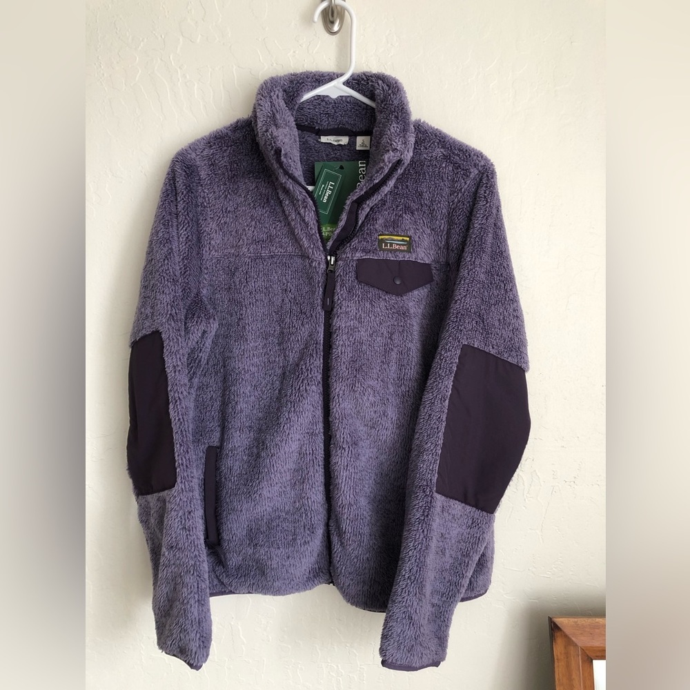 L.L.Bean Hi-Pile Fleece Full Zip Jacket Small Reg